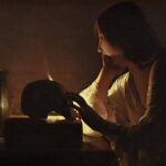 夜の画家、ジョルジュ・ド・ラ・トゥールの『悔い改めるマグダラのマリア』。
