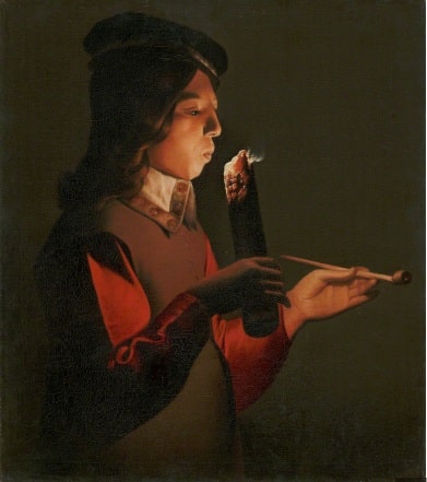 東京富士美術館が所蔵するジョルジュ・ド・ラ・トゥールの『煙草を吸う男』
